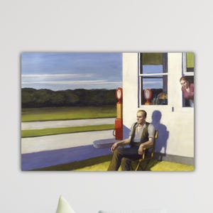 Edward Hopper The Man The Mystery Poster Office Decor Edward Hopper Canvas Edward Hopper Painting Hopper Wall Art Gift Home Wall Decor Art