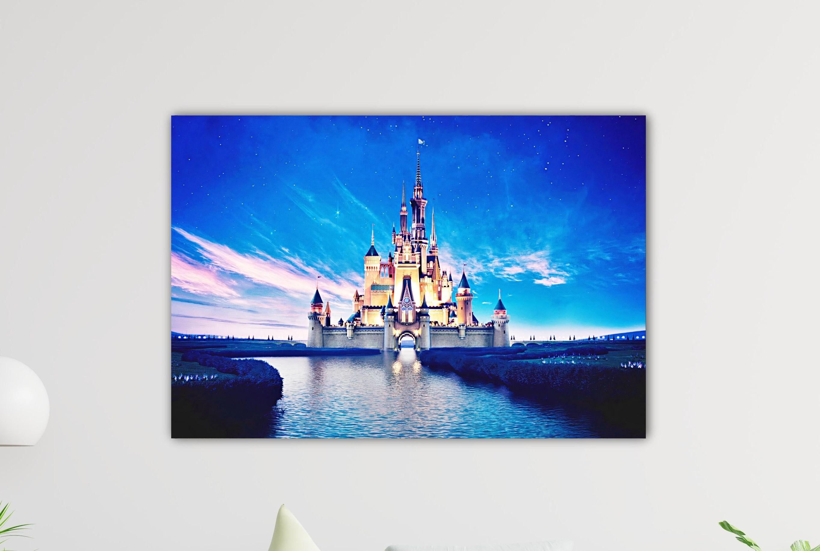 シンデレラ WDW 絵画 キャンバス アート 海外 プリンセス ディズニー シンデレラ城 キャンバス シンデレラ ウォールアート ディズニー