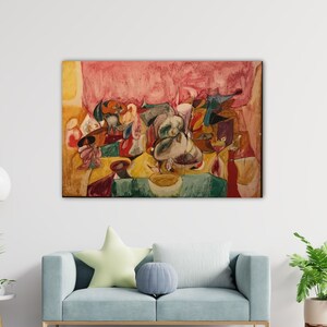 Arshile Gorky The Scent of Apricots in The Fields 1944 Canvas Gorky Poster Gorky Paint Gift Home Wall Decor Art Gorky Canvas Arshile Print