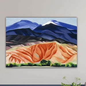 Georgia O&#39;Keeffe Black Table Mount New Mexico Poster O&#39;keeffe Wall Art Georgia O&#39;Keeffe Paint Okeeffe Canvas Gift Home Wall Decor Print Art