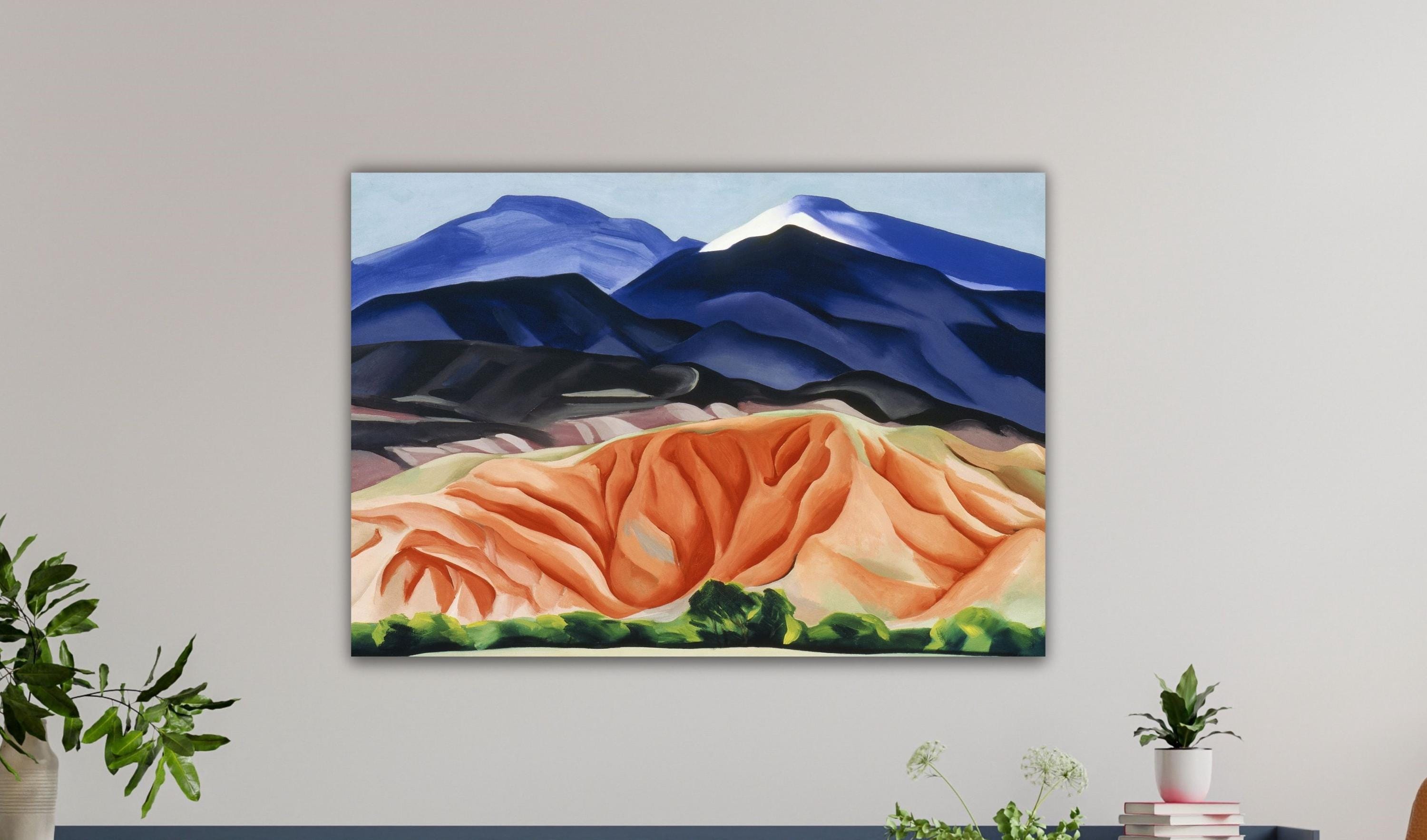 Georgia O'keeffe Black Table Mount New Mexico Poster O'keeffe Wall