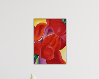 Red Cannas（ジョージア オキーフ）アートポスター Amazon.co.jp: ポスター ジョージア オキーフ Red Cannas
