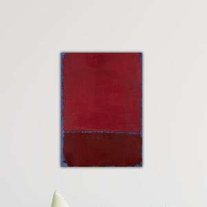 Decoração de parede vermelha e vermelha escura de Mark Rothko, arte de parede Rothko, pôster Rothko, pintura Rothko, decoração de museu, tela Rothko, presente de decoração para casa, impressão, arte