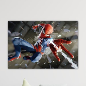 Spiderman Poster Spiderman Canvas Movie Wall Art Spiderman Printing Gift Of Home Wall Decor Art Movie Poster For Gifts For Kids Poster Art