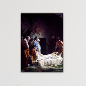 Carl Bloch Burial Of Christ 1800 Poster Bloch Wall Art Carl Bloch Canvas Carl Bloch Painting Carl Bloch Print Art Reproduction Jesus WallArt