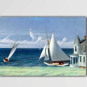 Edward Hopper The Lee Shore Poster Office Decor Art Edward Hopper Canvas Hopper Painting  Hopper Wall Art Home Decor Gift Museum Decor Art
