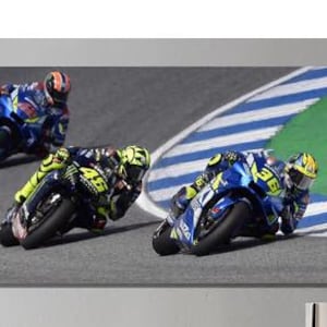 Moto GP Ready to Hang Canvas,MotoGP Wall Art, Valentino Rossi Poster,Man Cave Decoration,Extra Large Wall Art, Man Cave,Moto GP Canvas Print