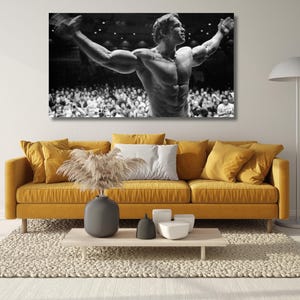 Arnold Schwarzenegger Poster Print,Arnold Schwarzenegger Print Art Canvas,Arnold Schwarzenegger Canvas Wall Art,Gym Motivation Canvas Prints
