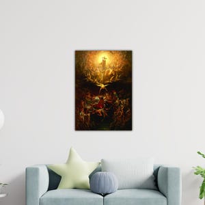 Gustave Dore The Triumph of Christianity Over Paganism Canvas Dore Poster Dore Paint Gift Home Wall Decor Art Dore Canvas Gustave Print Art