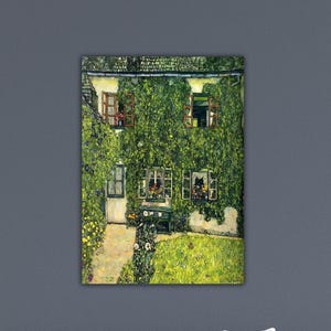 Gustav Klimt The House Of Guardaboschi Canvas Art Gustav Klimt Poster Art Klimt Wall Art Gustav Klimt Museum Decor Art Klimt Wall Decor Art