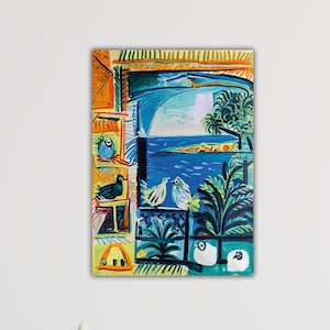 Pablo Picasso  Cote d_Azur Canvas Gift Of Home Wall Decor Picasso Poster Picasso Wall Art Portrait Artwork Picasso Painting Picasso Printing