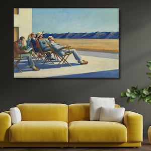 People in the Sun Edward Hopper Wall Art,Edward Hopper Poster,Edward Hopper Paintings,Reproduction Wall Art Home Decor,Edward Hopper Print