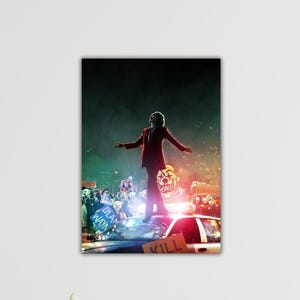 Joker Wall Decor Joker Canvas Joker Painting Art Comic Poster Extra Large Wall Art Ready To Hang Art Joker Heath Ledger Ready To Hang Canvas