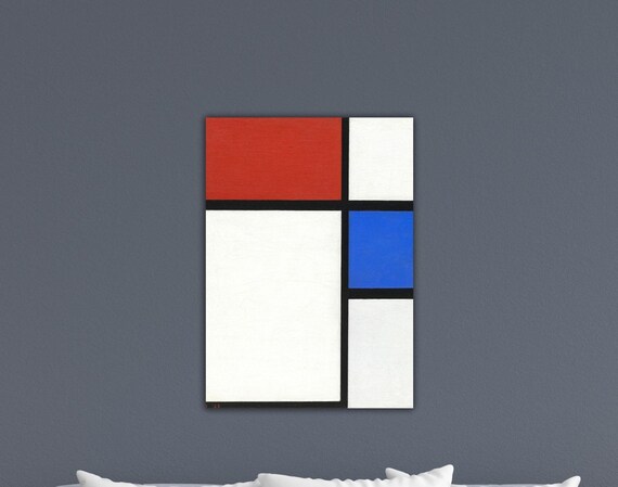 額付き】モンドリアン Picture II アートポスター インテリア