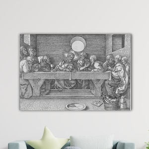 Albrecht Dürer The Last Supper 1523 Poster Dürer Canvas Gift Of Home Wall Decor Art Albrecht Dürer Paint Albrecht Dürer Wall Art Dürer Print