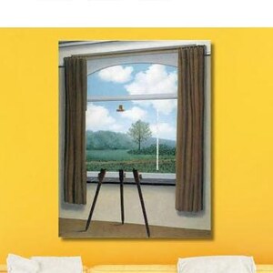 René Magritte The Human Condition (1933) Poster Rene Magritte Wall Art Magritte Print Magritte Canvas Gift Home Wall Decor Magritte Painting