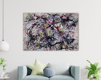 Jackson Pollock Number 34 1949 Poster Pollock Canvas Jackson