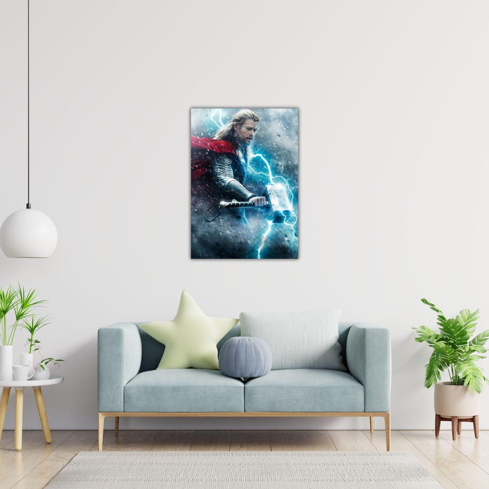 Peckshirt Custom Thor Poster Avengers Superheroes Wall Art Avengers Poster Marvel Wall Decor Comic Poster Avengers Gift Of Kids Room Wall Decor Thor Printing