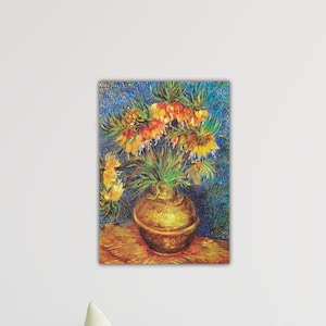 Vincent Van Gogh_s Imperial Fritillaries in a Copper Vase 1887 Poster Van Gogh Wall Art Van Gogh Canvas Gif Of Home Decor Art Van Gogh Paint