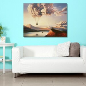 Vladimir Kush Painting,Surreal Painting,Vladimir Kush Canvas Poster Wall Art,Reproduction Canvas Home Decor,Modern Canvas, Ready to Hang Art