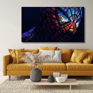 Spiderman Poster,Miles Morales Print and Moon Paint,Spiderman Canvas,No Way Home Movie Print,Movie Wall Decoration,Spiderman Gift for Kids
