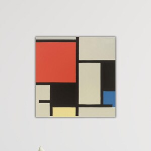 Piet Mondrian Composition (1921) Poster Piet Mondrian Painting Geometric Wall Art Mondrian Canvas Gift Home Wall Decor Piet Mondrian Print