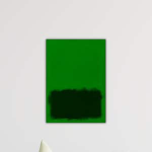 Mark Rothko Grün und dunkelgrüne Farbe Rothko Wandkunst Rothko Poster Rothko Gemälde Museum Dekor Rothko Leinwand Geschenk Wohnkultur Print Art