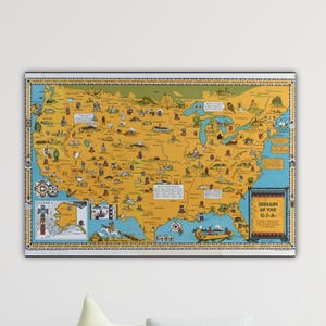 Old Map Of Native Americans Poster Gift Art Indians Of USA Historic Tribes Navajo Cherokee Chippewa Sioux Choctaw Canvas Home Decor Wall Art