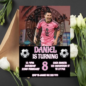 Lionel Messi Birthday Invitation Instant download/Soccer Party Digital Invite/Messi Birthday Invite/Messi Birthday/Messi Birthday Invitation