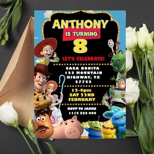Editable Toy Story Birthday Invitation | Digital Toy Story Invitation | Printable Toy Story Invitation | Toy Story Instant Download Invite