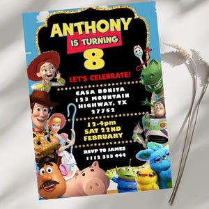 Editable Toy Story Birthday Invitation | Digital Toy Story Invitation | Printable Toy Story Invitation | Toy Story Instant Download Invite