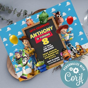 Editable Toy Story Birthday Invitation | Digital Toy Story Invitation | Printable Toy Story Invitation | Toy Story Instant Download Invite