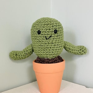 Crochet Saguaro Cactus Gift Crochet Cactus Flower Garden Plant Crochet Amigurumi Plant Stuffed Plant Handmade Crochet Gift Home Decor