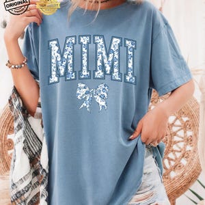 Comfort Colors® Mimi Shirt, Toile Floral Mimi Shirt, Mimi Tee, Cute Mimi Shirt, Gift for Mimi, Grandma Gift, Grandmother Shirt, Grandma Mimi