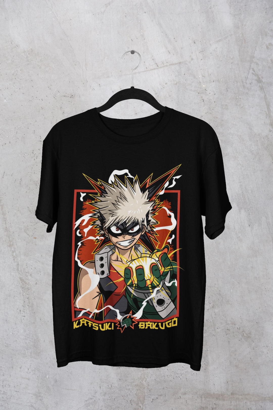 My Hero Academia Anime T Shirt Katsuki Bakugo Unisex Tee Fan Merch Il H8rq 