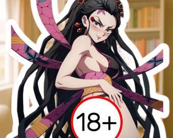 Anime Waifu Vinyl Sticker, Rank 6 Demon Girl