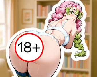 Anime Waifu Booty Sticker, Sexy Anime Woman, Busty Anime Woman, Anime Girl Vinyl Decal