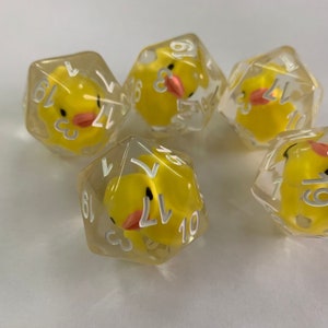 Lucky Duck20 Die Tabletop Dice D20 One D20 The Original Lucky Duck20 image 1