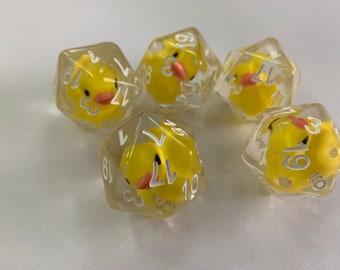 Lucky Duck20 Die Tabletop Dice D20 One D20- The Original Lucky Duck20!