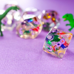 Dinosaur Confetti Dice Set image 5