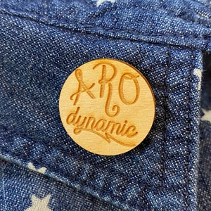 LGBTQ+ Wooden Pin- Aro-Dynamic