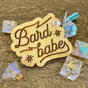 Bard Babe Keychain with Tassel