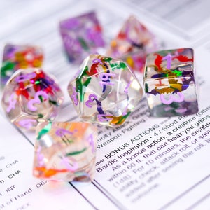 Dinosaur Confetti Dice Set image 4