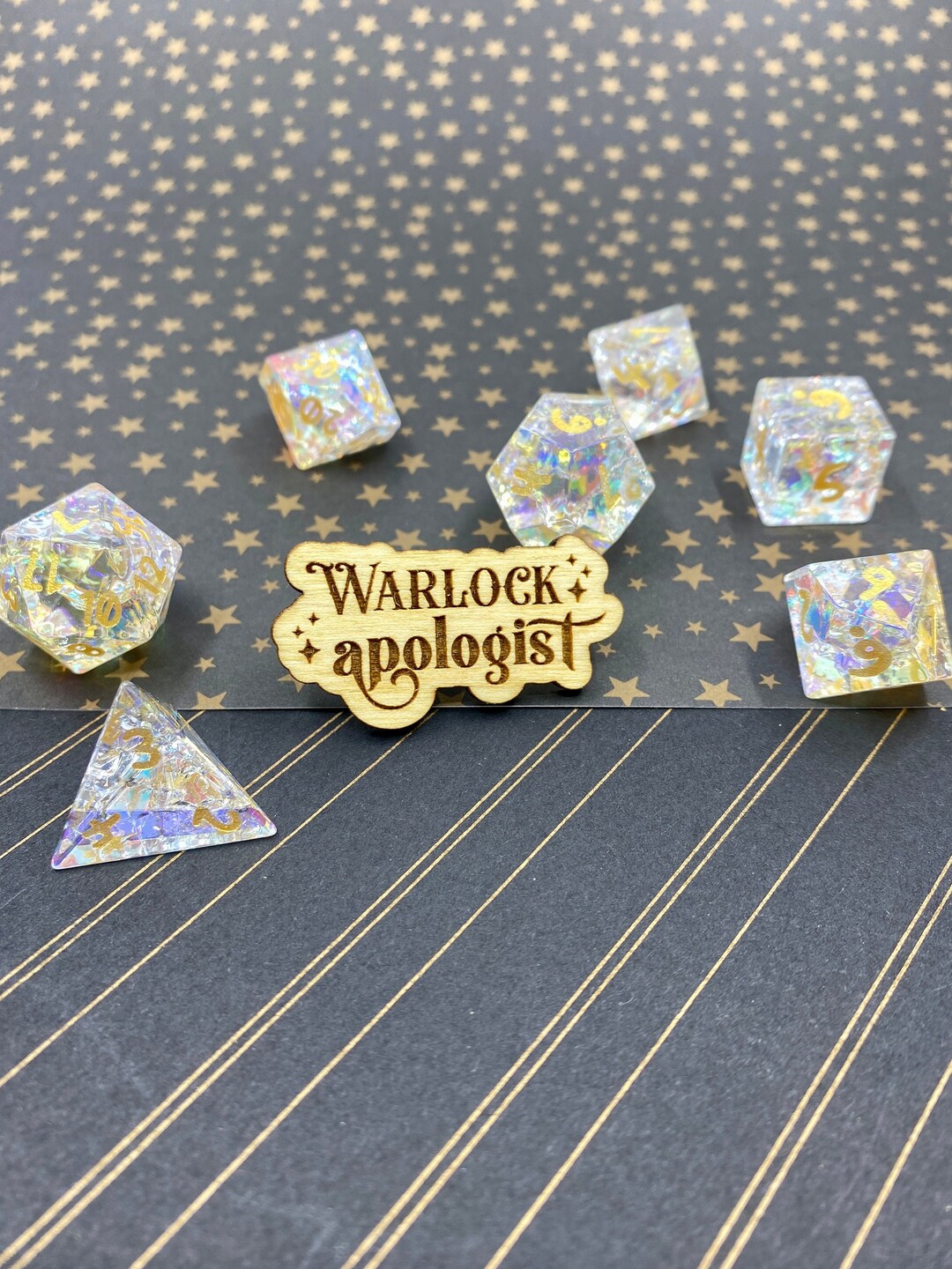 Warlock Apologist Wooden Pin - Etsy