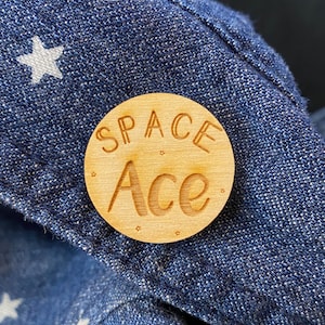 LGBTQ+ Wooden Pin- Space Ace