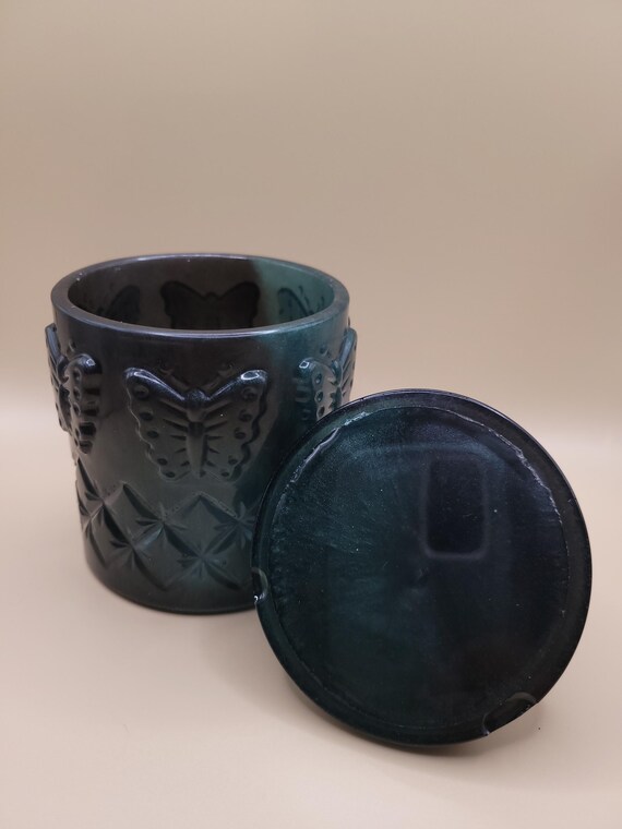 バタフライガラスジャー陶器収納、装飾小物入れ - Etsy 日本