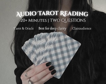 Deep Intuitive Audio Reading | Tarot + Clairaudient Messages | 20+ Minutes
