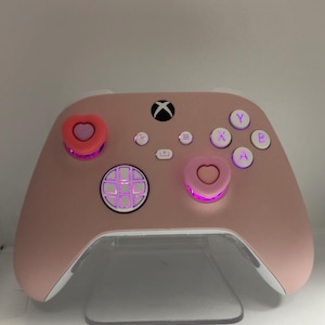 Pink Custom RGB LED Wireless Controller for Xbox/PC