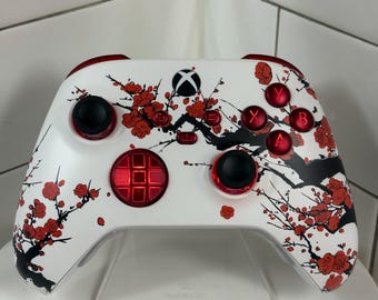 Cherry Blossom - Soft Touch -  RGB LED Wireless Controller for Xbox/PC