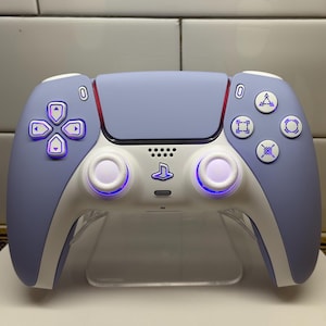 Purple Pastel - RGB LED - Soft Shell - Custom Wireless Controller for PS5 Or PC